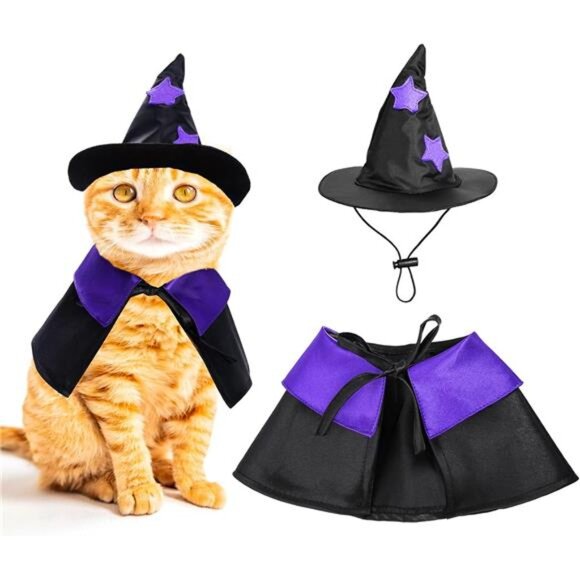 Other - Dxhycc Halloween Pet Costume Cat Wizard Costume Funny Wizard Cat Clothes Cloak